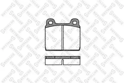 013 020-SX STELLOX Комплект тормозных колодок, дисковый тормоз